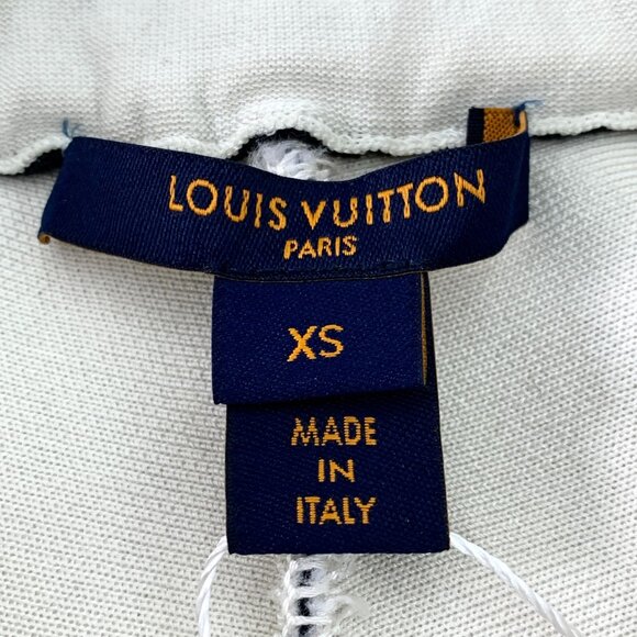 Louis Vuitton Wool Blend Black & White High-Waisted Shorts With Logo Details - Picture 7 of 7